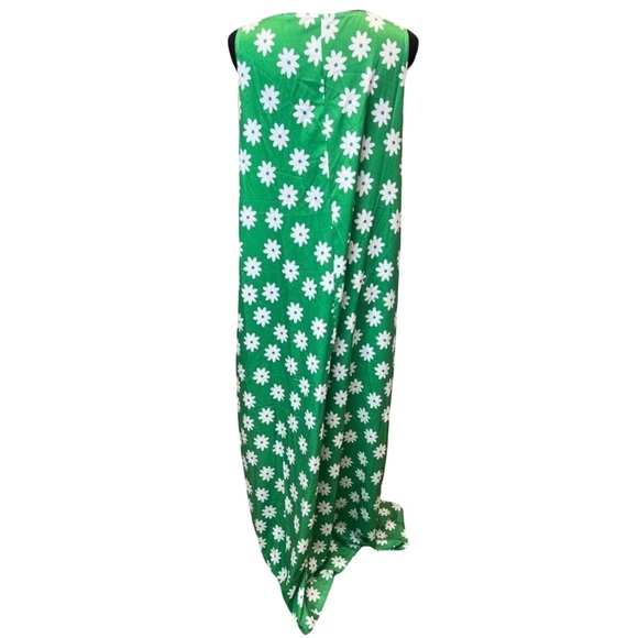 Women’s Green Floral Daisy sleeveless Maxi Dress size extra large - Picture 4 of 6